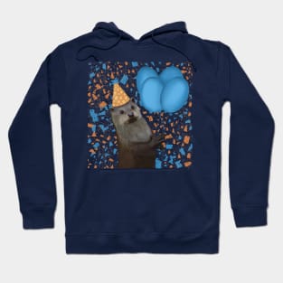 Cute Otter With Balloons Hoodie